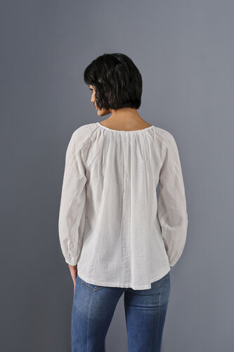Breezy Day Cotton Top, White, image 6